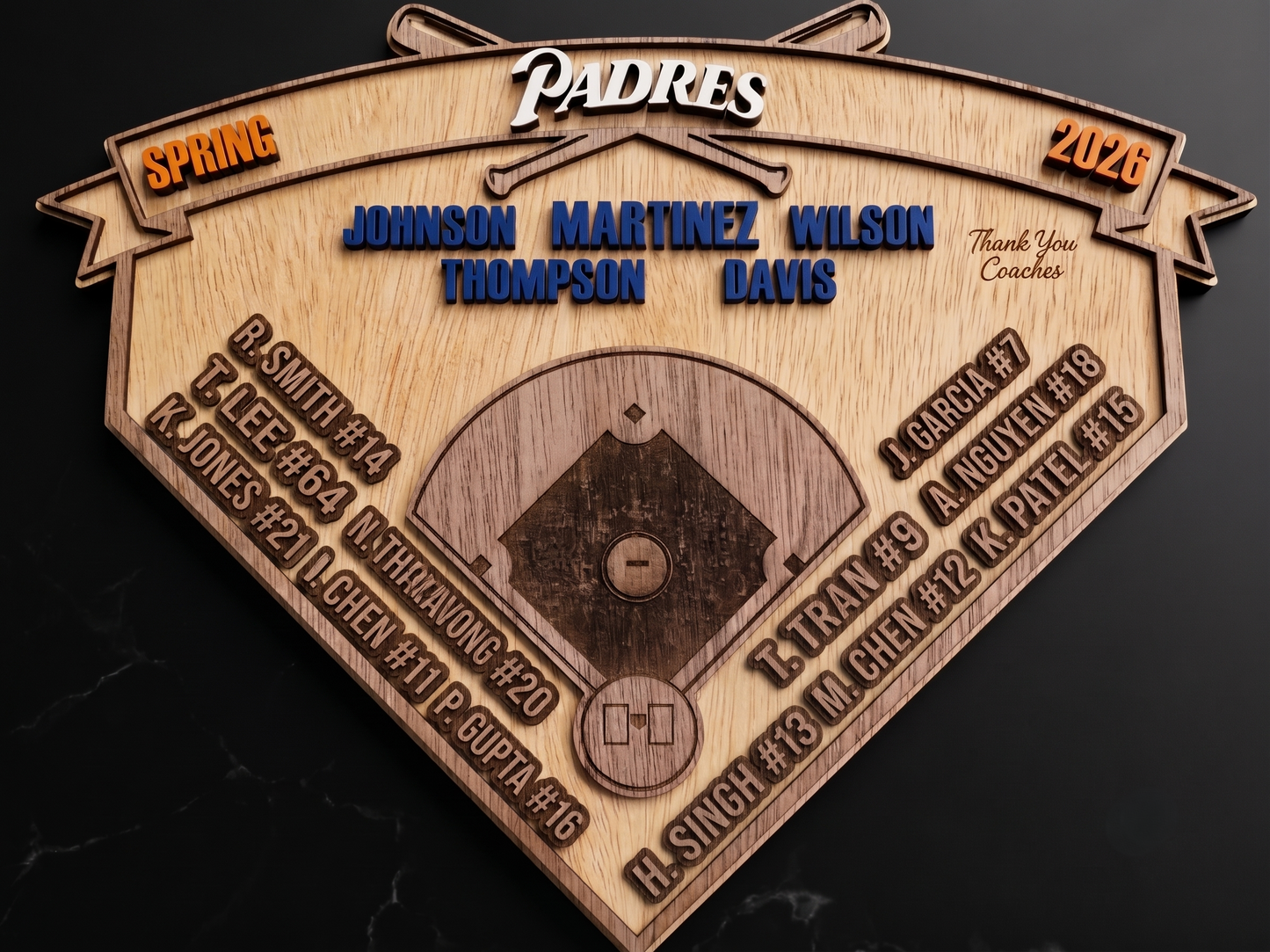 Baseball/ Softball Team plaque
