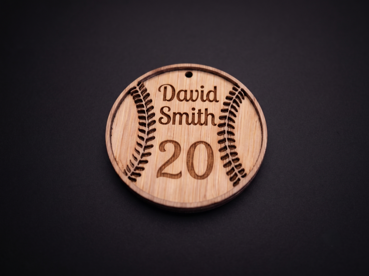 Personalized baseball and softball bag tags